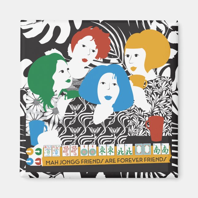 Mah Jong Amis Magnet (Devant)