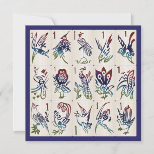 Mah Jong One Bams Flat Card