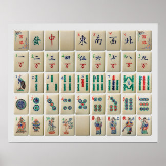 Mah-Jong set poster