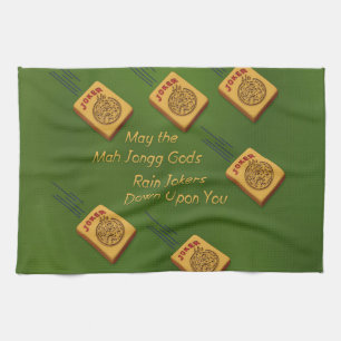 Mah Jong Wishes Kitchen Towel