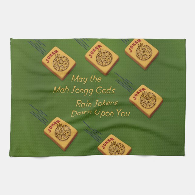 Mah Jong Wishes Kitchen Towel (Horizontal)