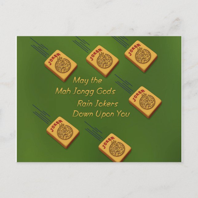 Mah Jong Wishes Postcard (Front)