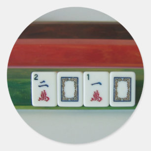 Mah-Jongg 2010 Classic Round Sticker
