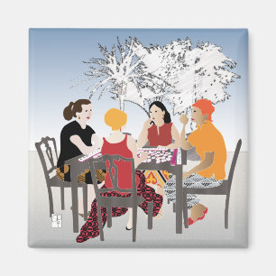 Mah Jongg Alfresco Magnet