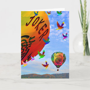 Mah Jongg Balloon Notecard