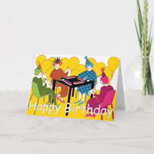 Mah Jongg Balloons Carte Anniversaire