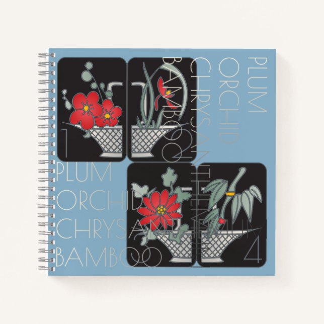 Mah Jongg Basket Notebook (Front)