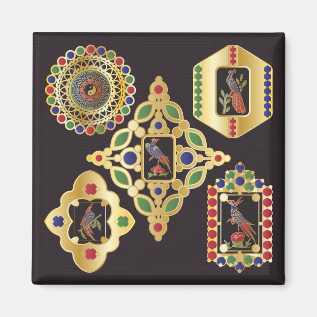 Mah Jongg Bijoux Magnet (Devant)