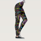 Mah Jongg Black Joker Leggings