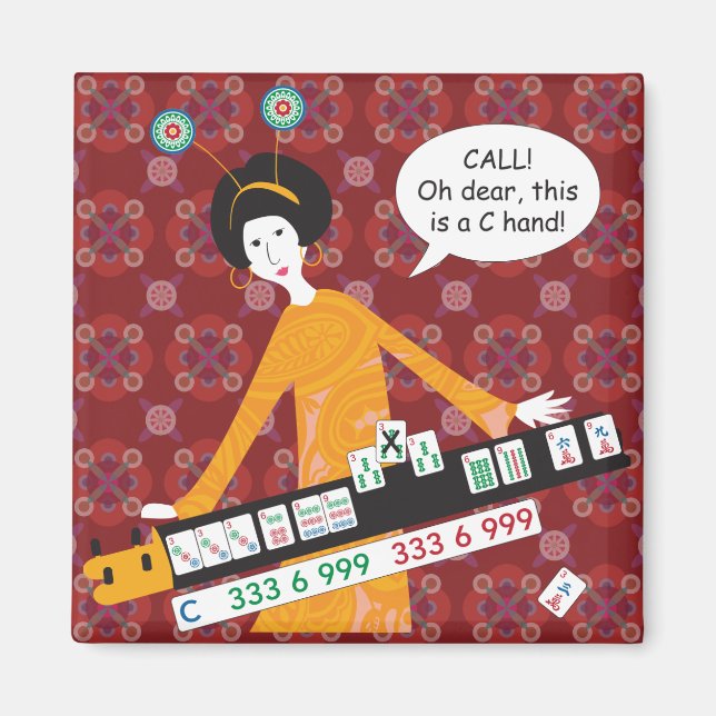 Mah Jongg C Hand Magnet (Devant)