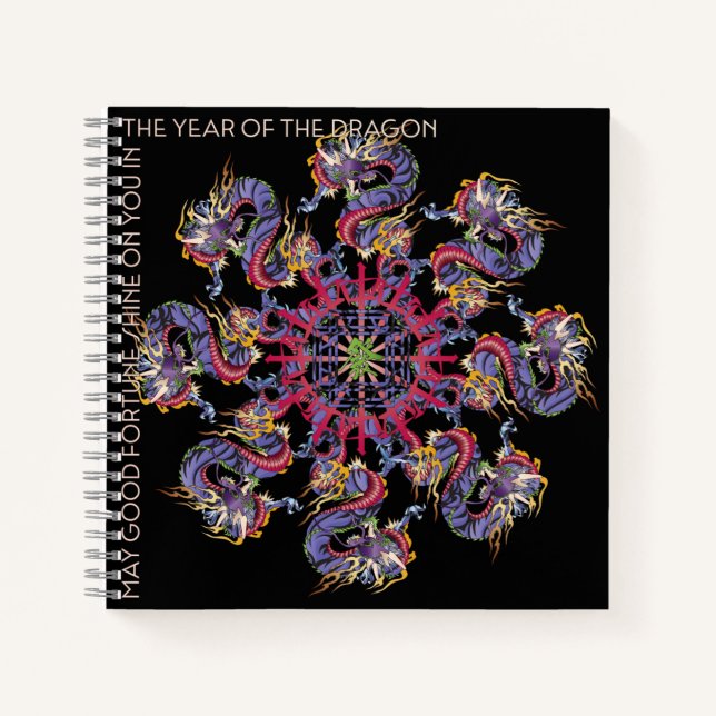 Mah Jongg Carnet de l'année du dragon (Devant)