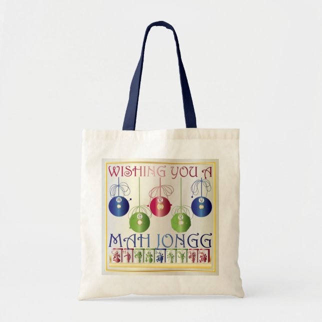 Mah Jongg Christmas Bettors Bag (Front)