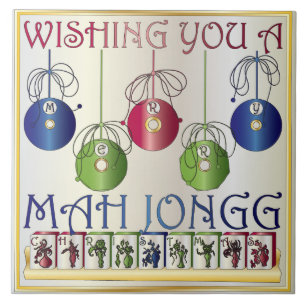 Mah Jongg Christmas Bettors Tile