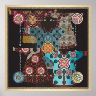 Mah Jongg Coat Poster