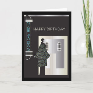 Mah Jongg Deco Miami Card