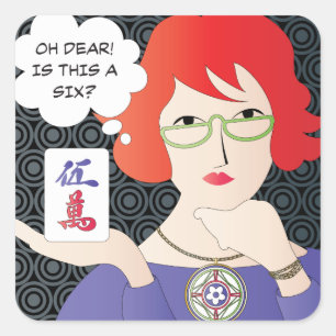 Mah Jongg dit Cracks Stickers