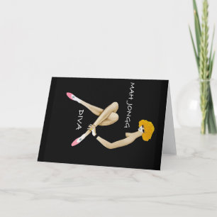 Mah Jongg Diva Notecard