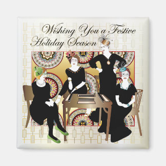Mah Jongg Festive Magnet