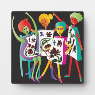 Mah Jongg Flower Dance Plaque