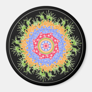 Mah Jongg Flowers Magnet