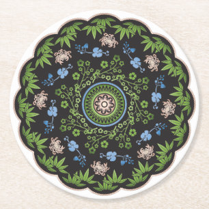 Mah Jongg Flowers/One Dot Coasters
