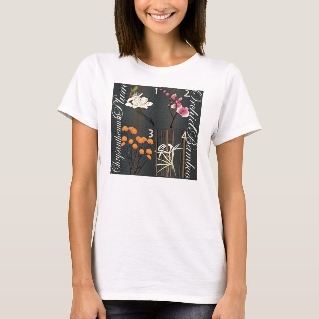 Mah Jongg Flowers Shirt (Front)