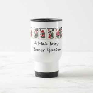 Mah Jongg Flowers Travel Mug
