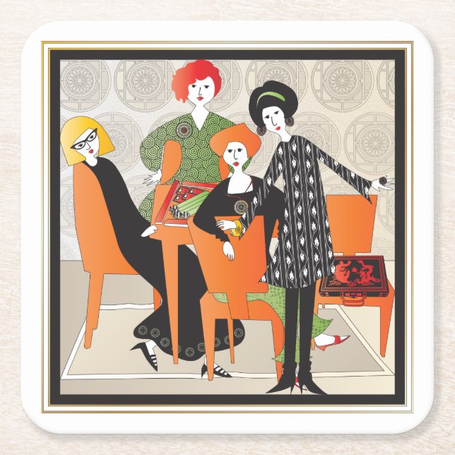 Mah Jongg Game Coasters (Front)