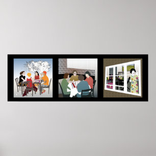 Mah Jongg Game Night Poster