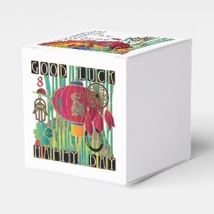 Mah Jongg Good Luck Happy Day Favor Box