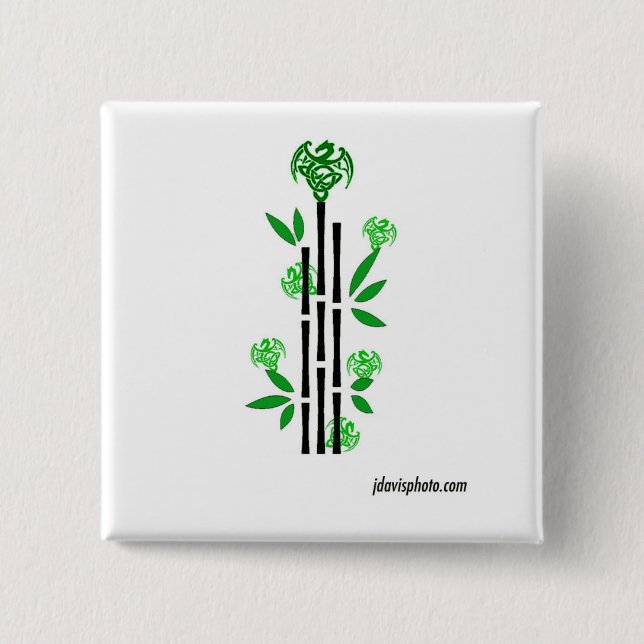 Mah Jongg Green Dragons Pin (Front)