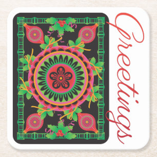 Mah Jongg Greetings Coasters