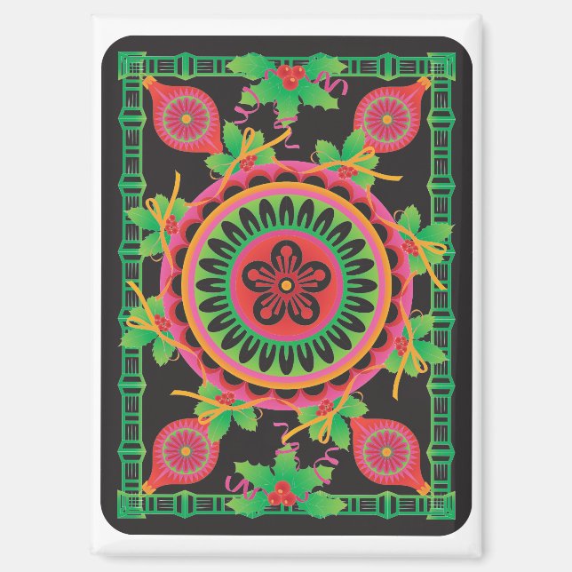 Mah Jongg Greetings Magnet (Front)