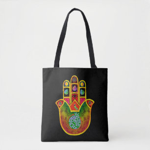 Mah Jongg Hamsa Tote Bag