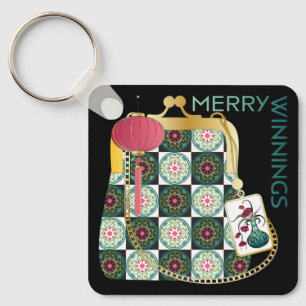 Mah Jongg Holiday Keychain