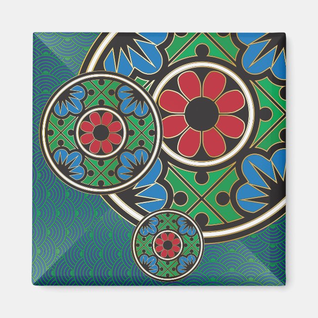 Mah Jongg Holiday Magnet (Front)