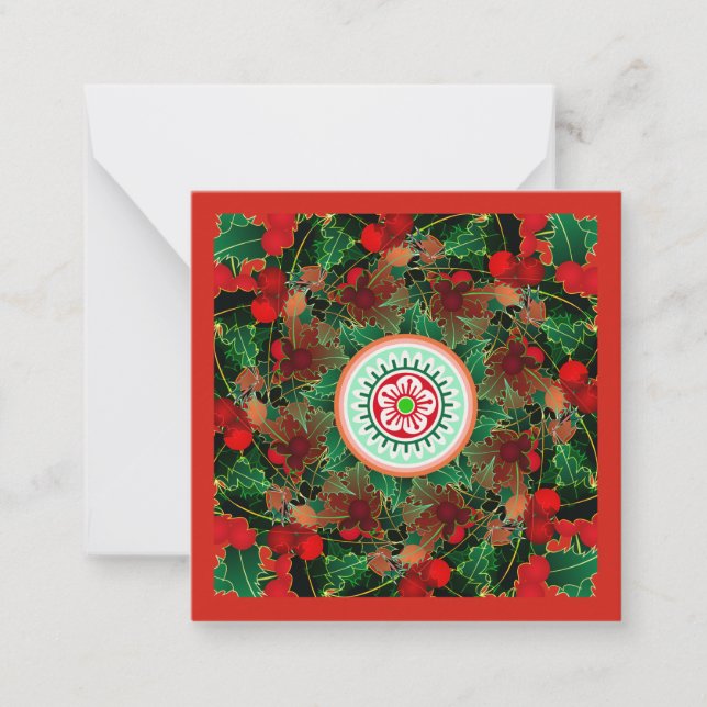 Mah Jongg Holly Small Card (Front)