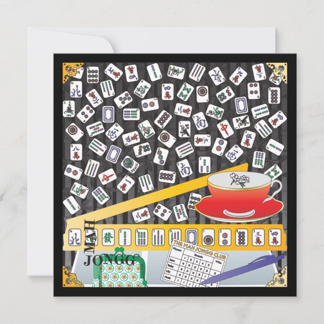 Mah Jongg Limerick Mahj Flat Card (Front)