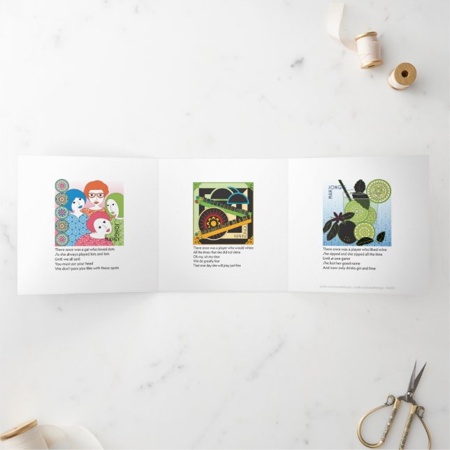 Mah Jongg Limericks 2 Triple Carte (Intérieur)