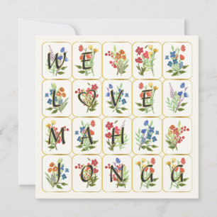 Mah Jongg Love Carte Plat