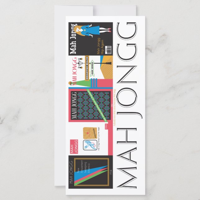 Mah Jongg Magazines Flat Card (Front)