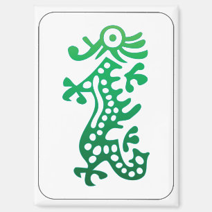 Mah Jongg Magnet de dragon vert