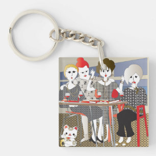 Mah Jongg MAHJ! Keychain