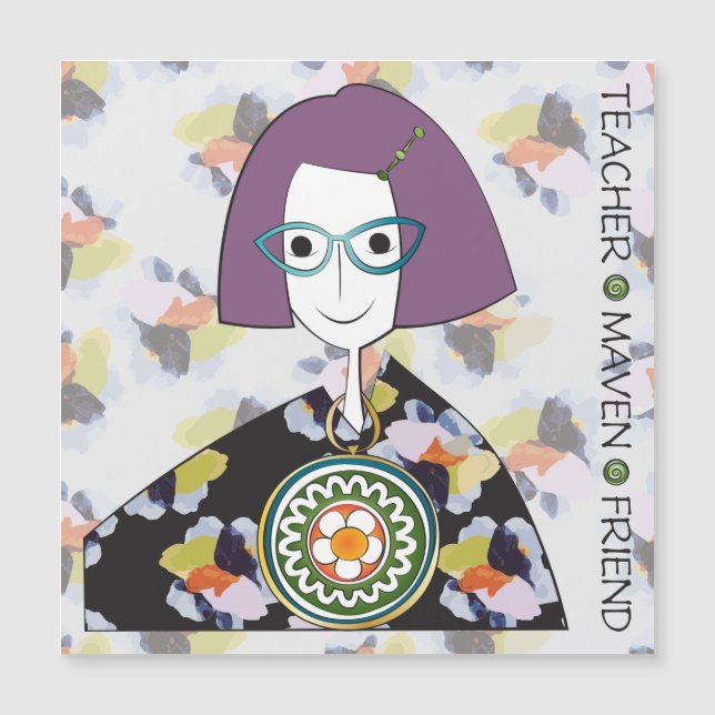 Mah Jongg Maven Flat Magnet (Front)