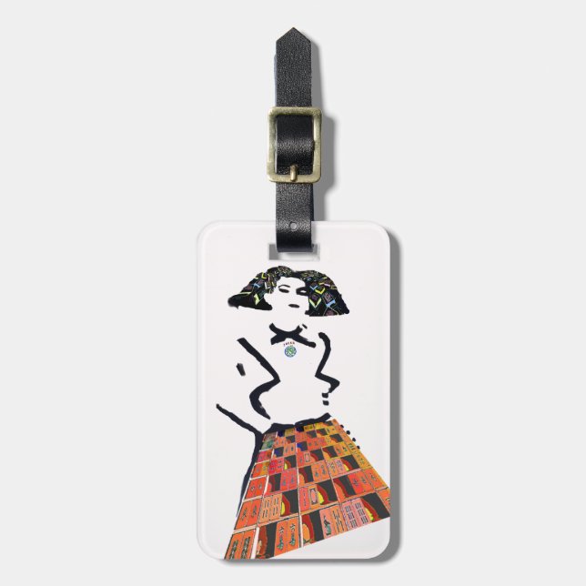 Mah Jongg Maven Luggage Tag (Front Vertical)