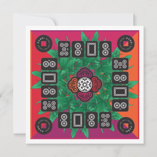 Mah Jongg Money Tree 2025 Flat Card (Front)