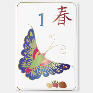 Mah Jongg Moth Magnet