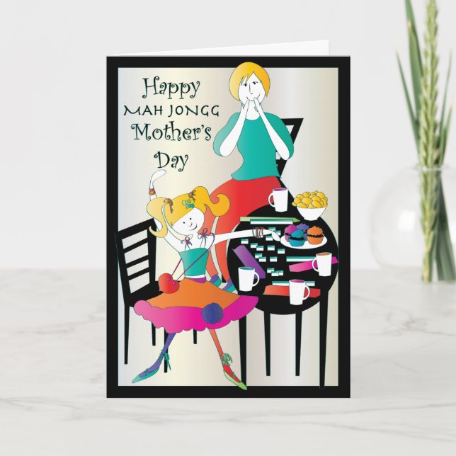 Mah Jongg Mother's Day 2 Card (Front)