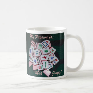 mah jongg mug- script - Customized Coffee Mug