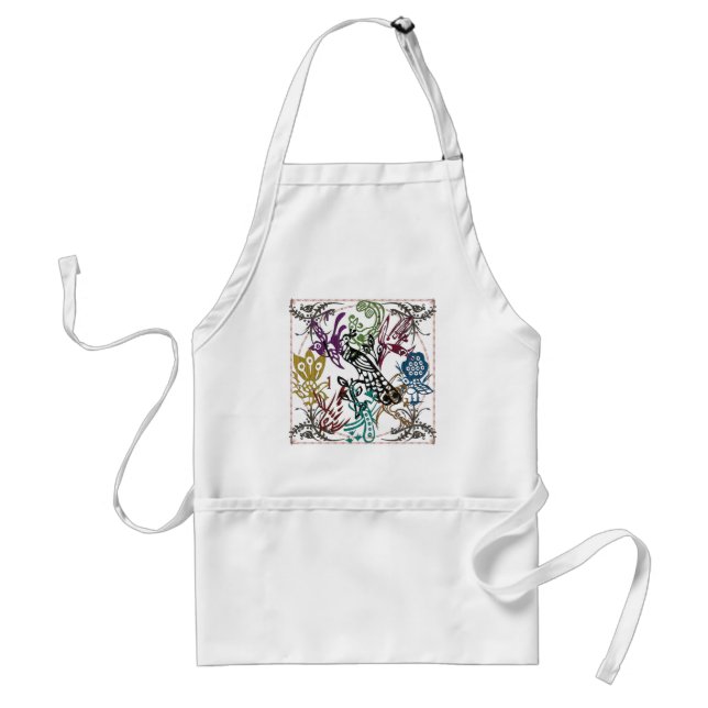 Mah Jongg One Bam Birds Apron (Front)